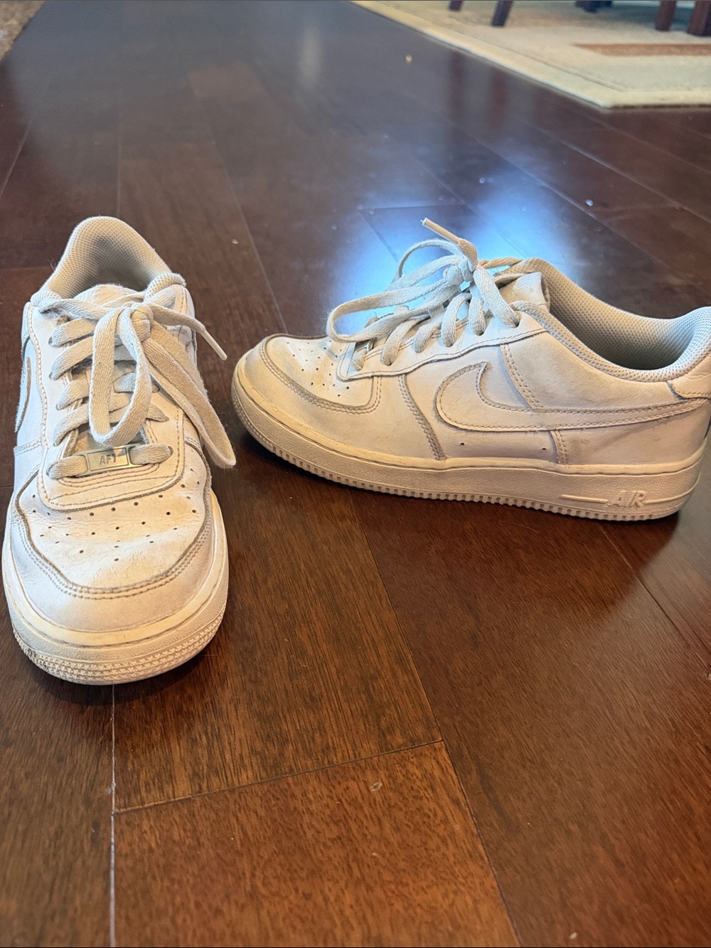 Nike Kids Cream/White Low-Top Sneakers